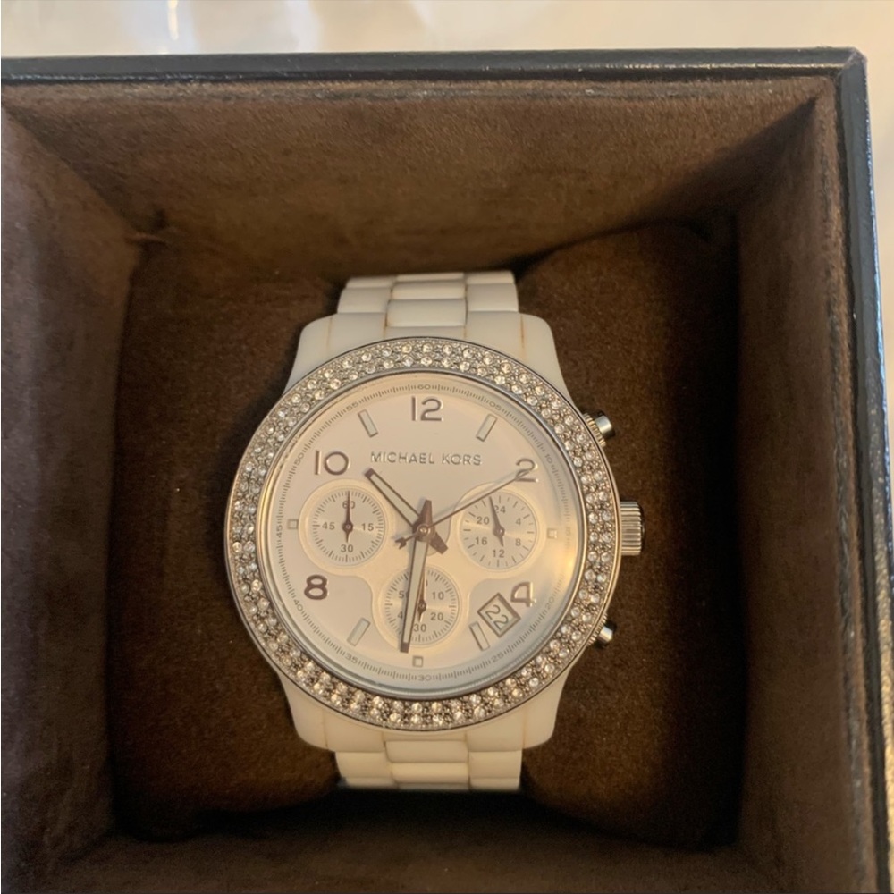Michael Kors right ceramic watch